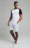 White Tape Elastic Cuff T-Shirt sold by Siksilk