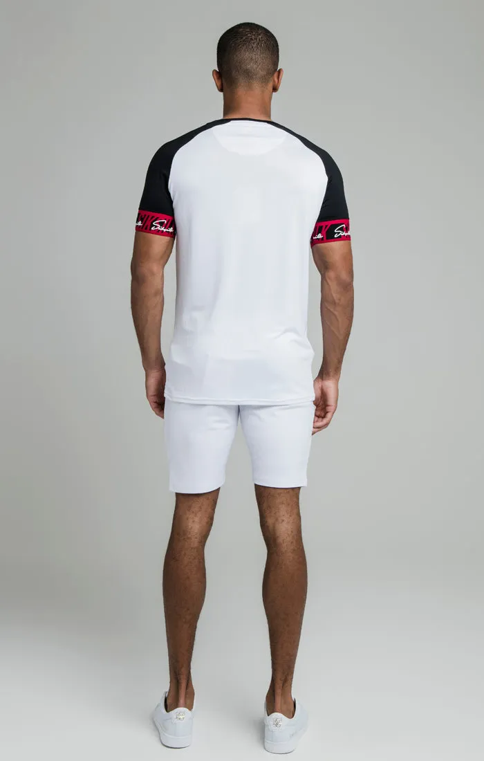 White Tape Elastic Cuff T-Shirt sold by Siksilk product image thumbnail 3