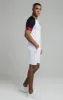 White Tape Elastic Cuff T-Shirt sold by Siksilk
