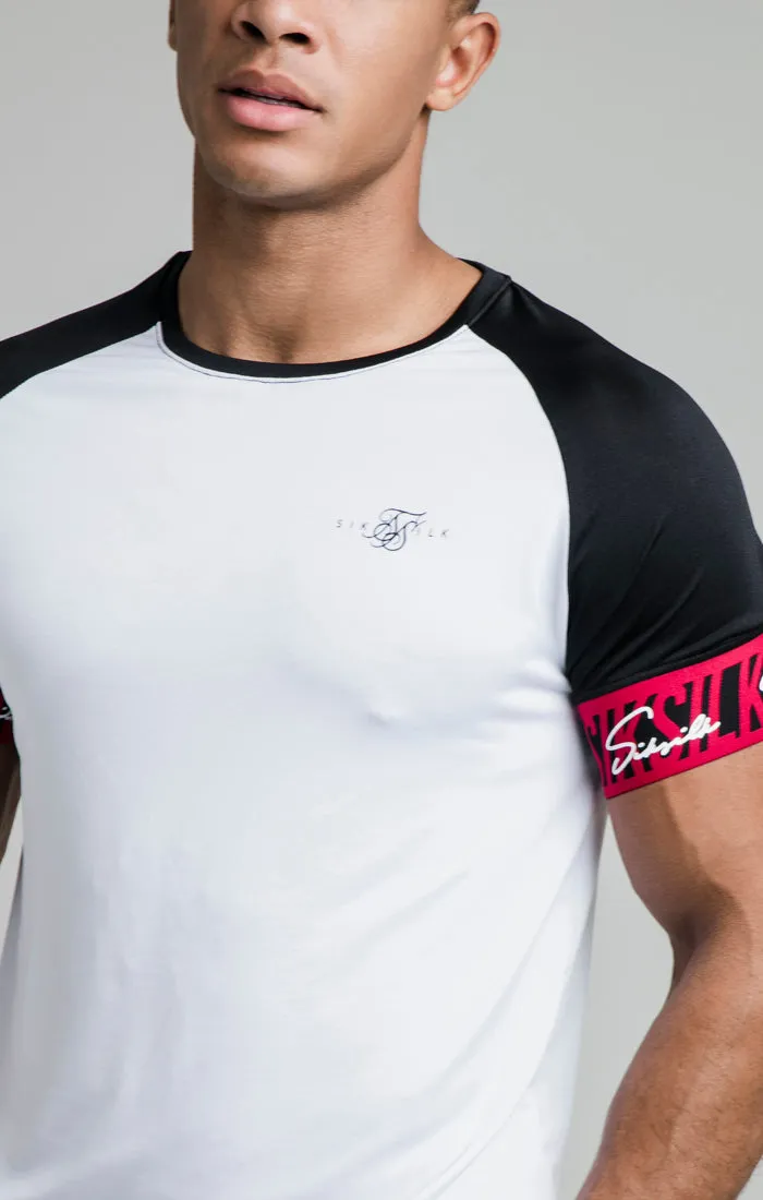 White Tape Elastic Cuff T-Shirt sold by Siksilk product image thumbnail 5