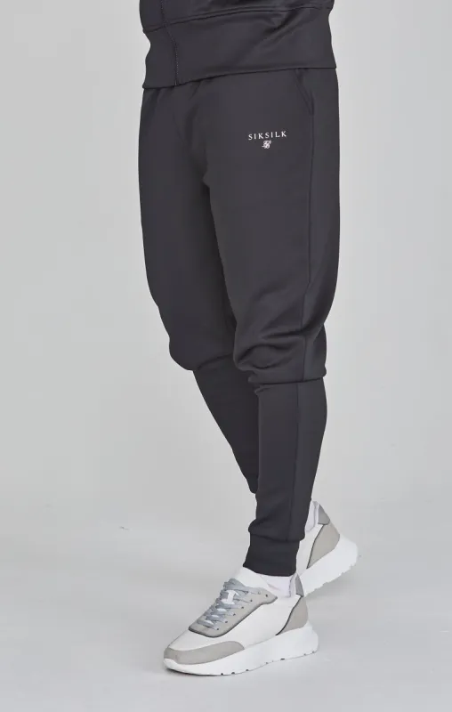 Black Essentials Poly Track Pants sold by Siksilk