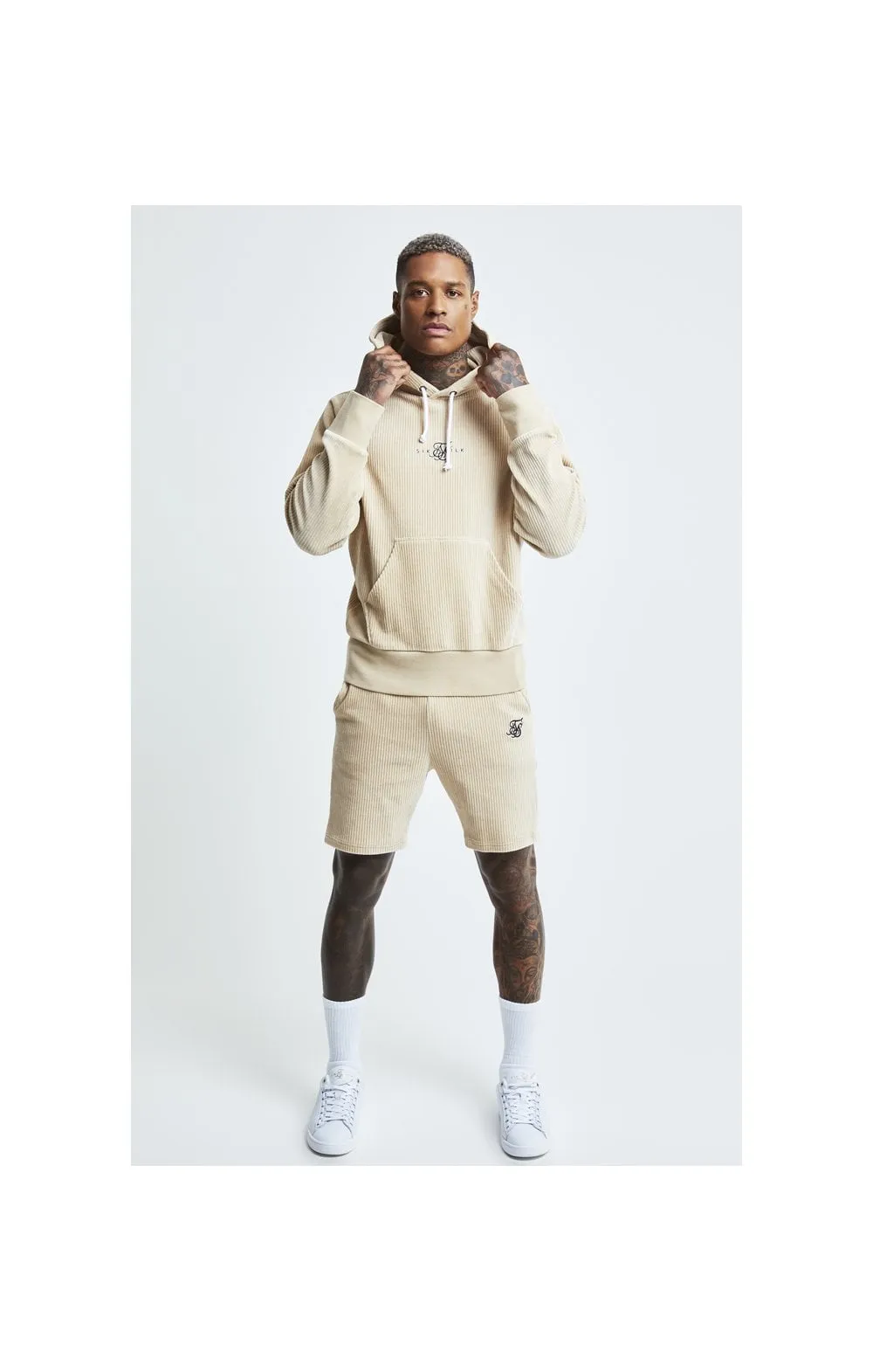 SikSilk Allure Corduroy Shorts - Beige sold by Siksilk product image thumbnail 5