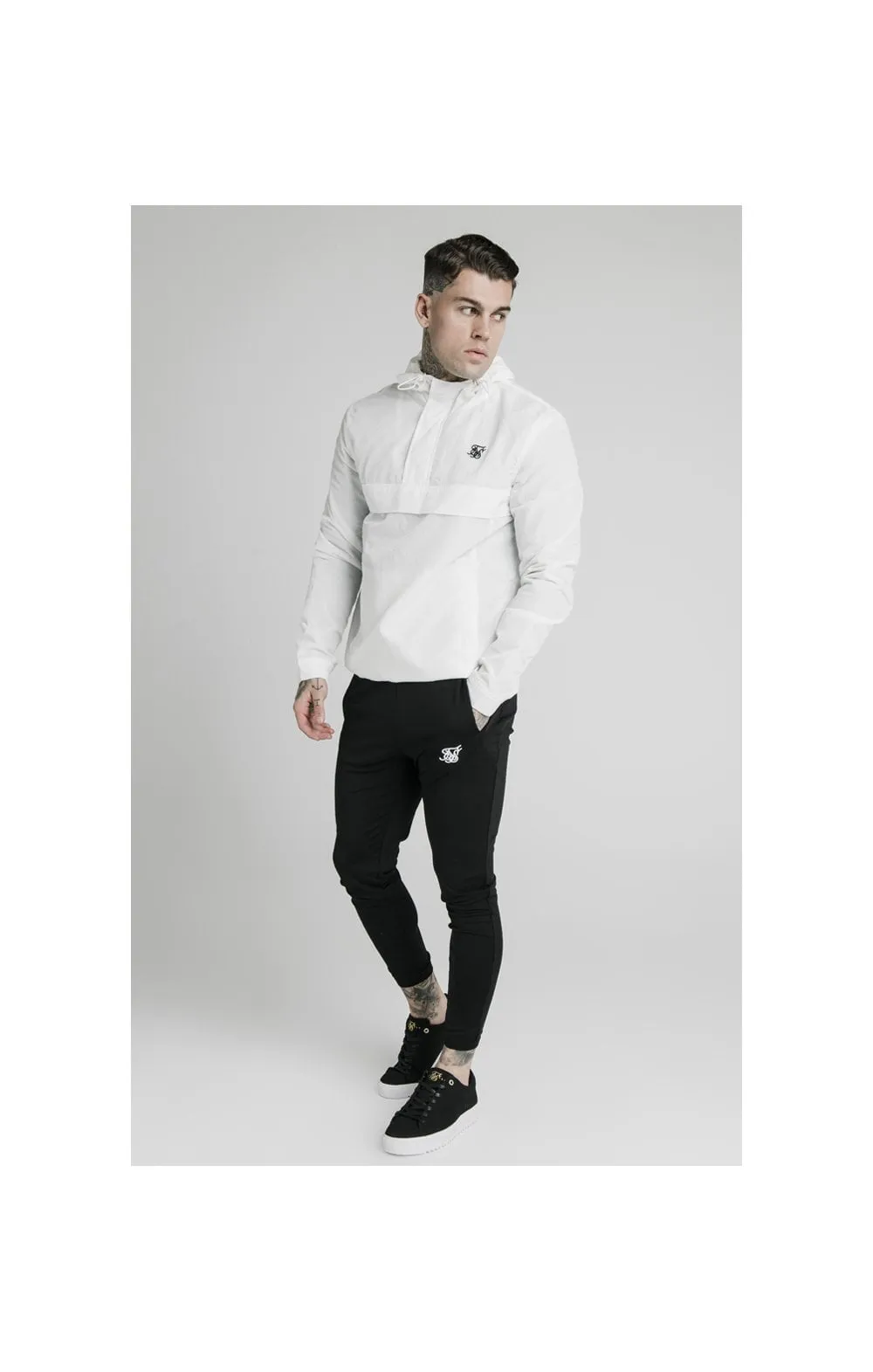 SikSilk Energy Overhead Windbreaker - White sold by Siksilk