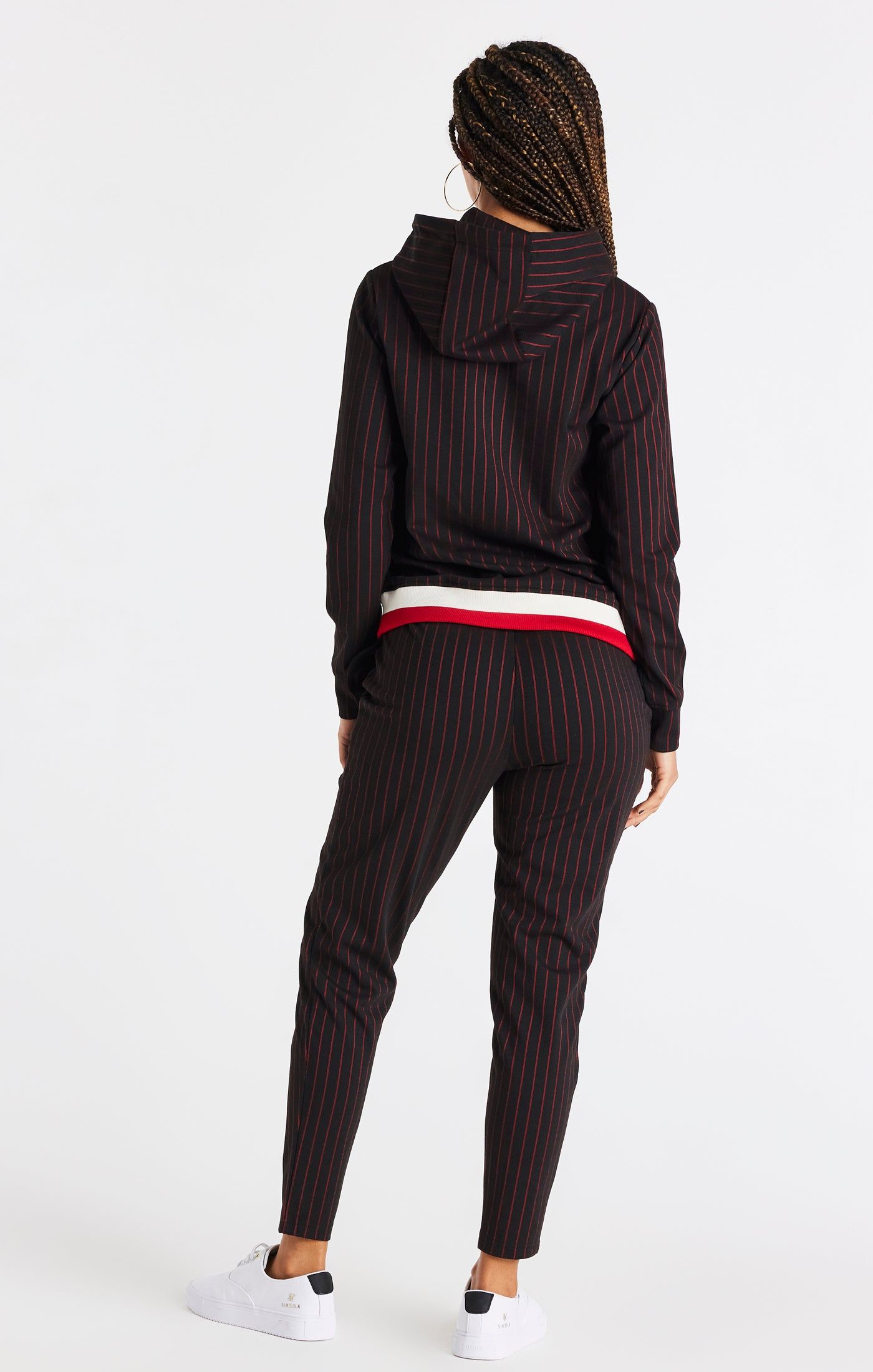 SikSilk Baseball Stripe Pants - Black & Red sold by Siksilk product image thumbnail 6