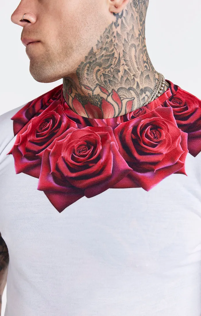 White Rose Muscle Fit T-Shirt sold by Siksilk product image thumbnail 2