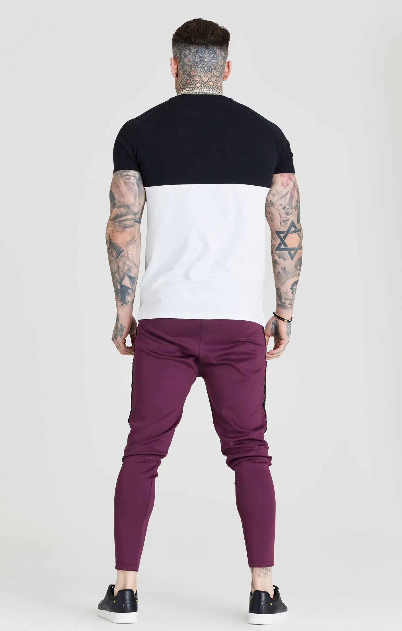 SikSilk Taped Square Hem Tee - Black & White sold by Siksilk product image thumbnail 5