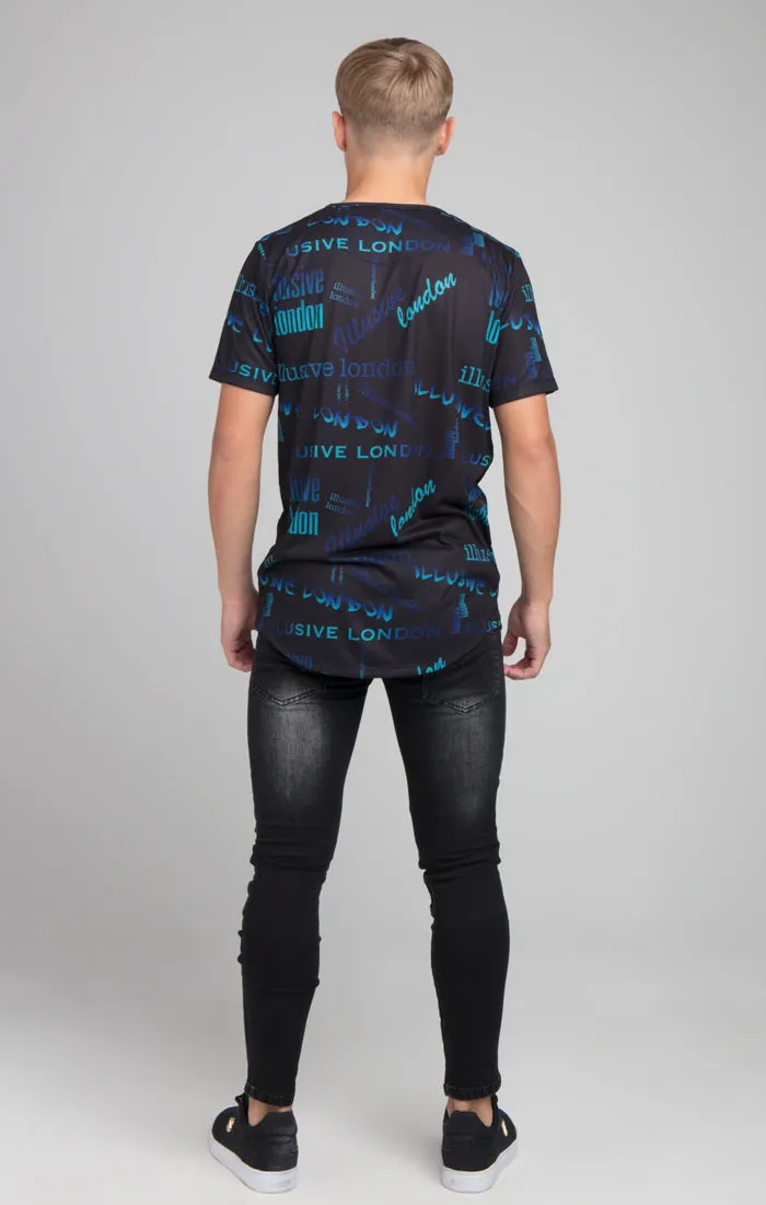 Boys Illusive Black Logo Printed T-Shirt sold by Siksilk product image thumbnail 5