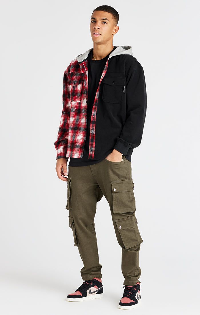 Khaki Loose Fit Cargo Pant sold by Siksilk product image thumbnail 6
