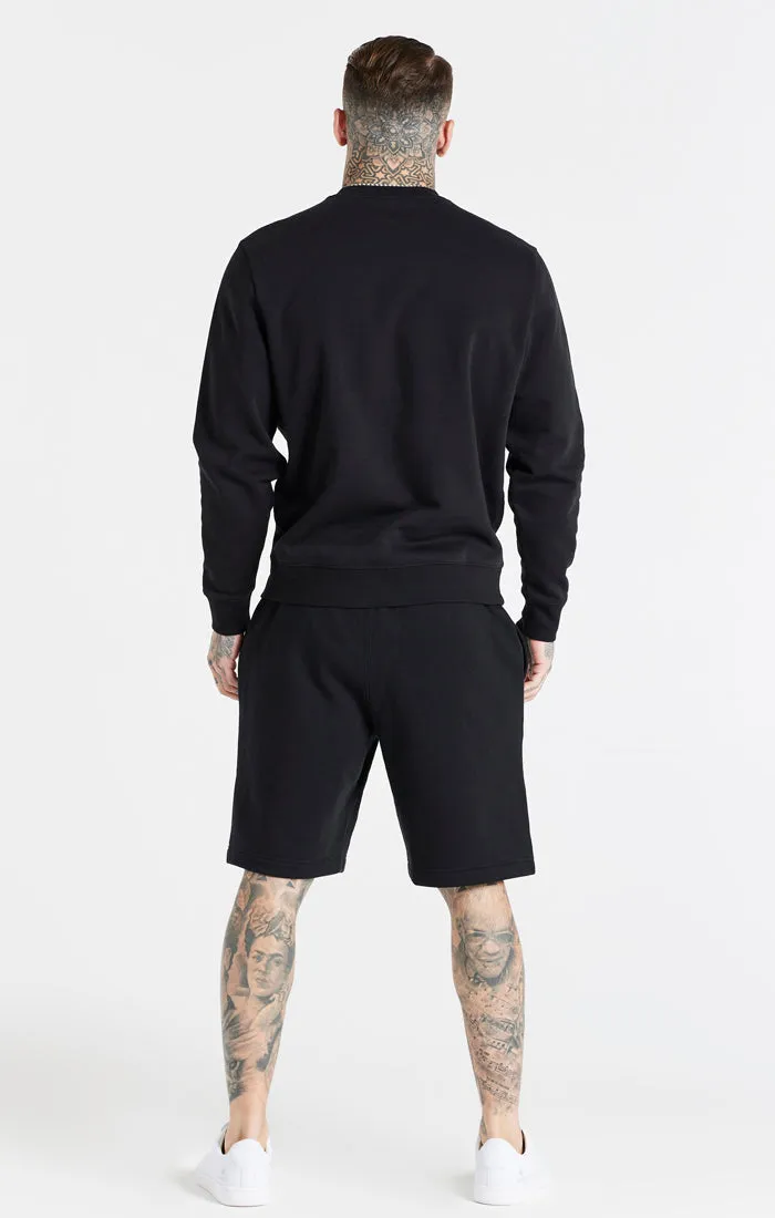 Black Essential Crew Sweatshirt sold by Siksilk product image thumbnail 5