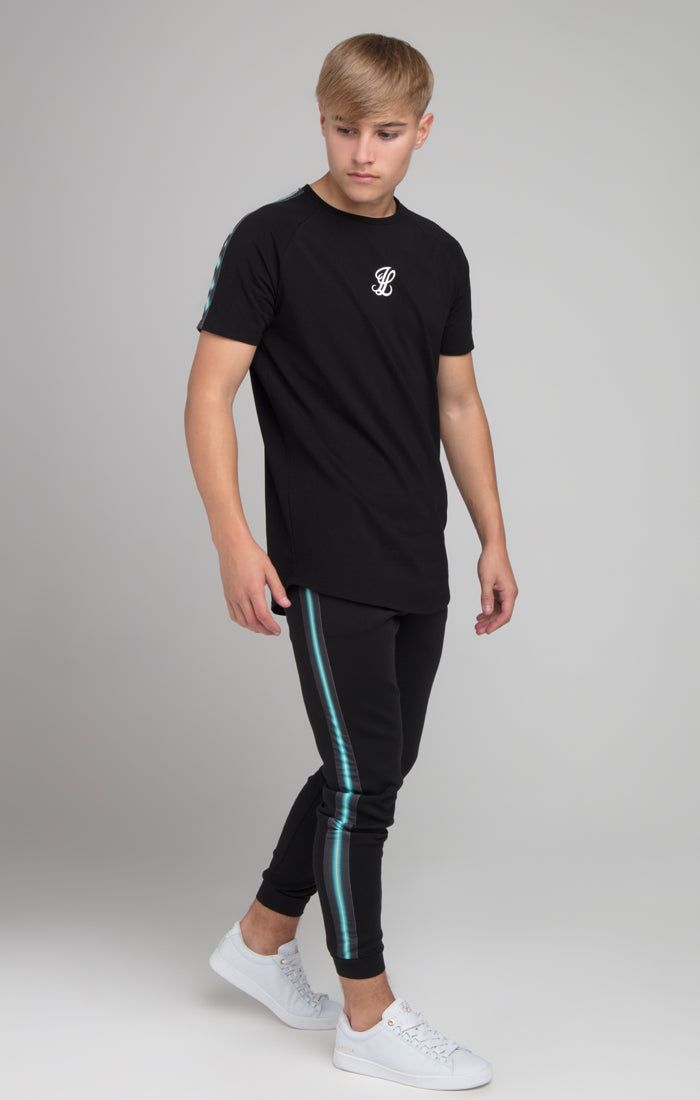 Boys Illusive Black Taped T-Shirt sold by Siksilk product image thumbnail 2