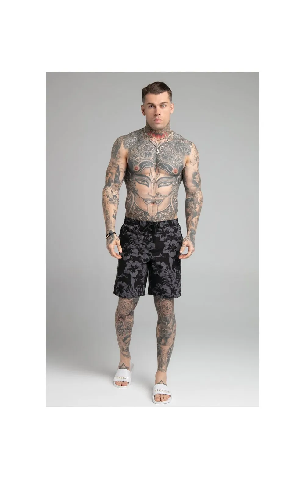 Black Hawaii Swim Short sold by Siksilk product image thumbnail 3