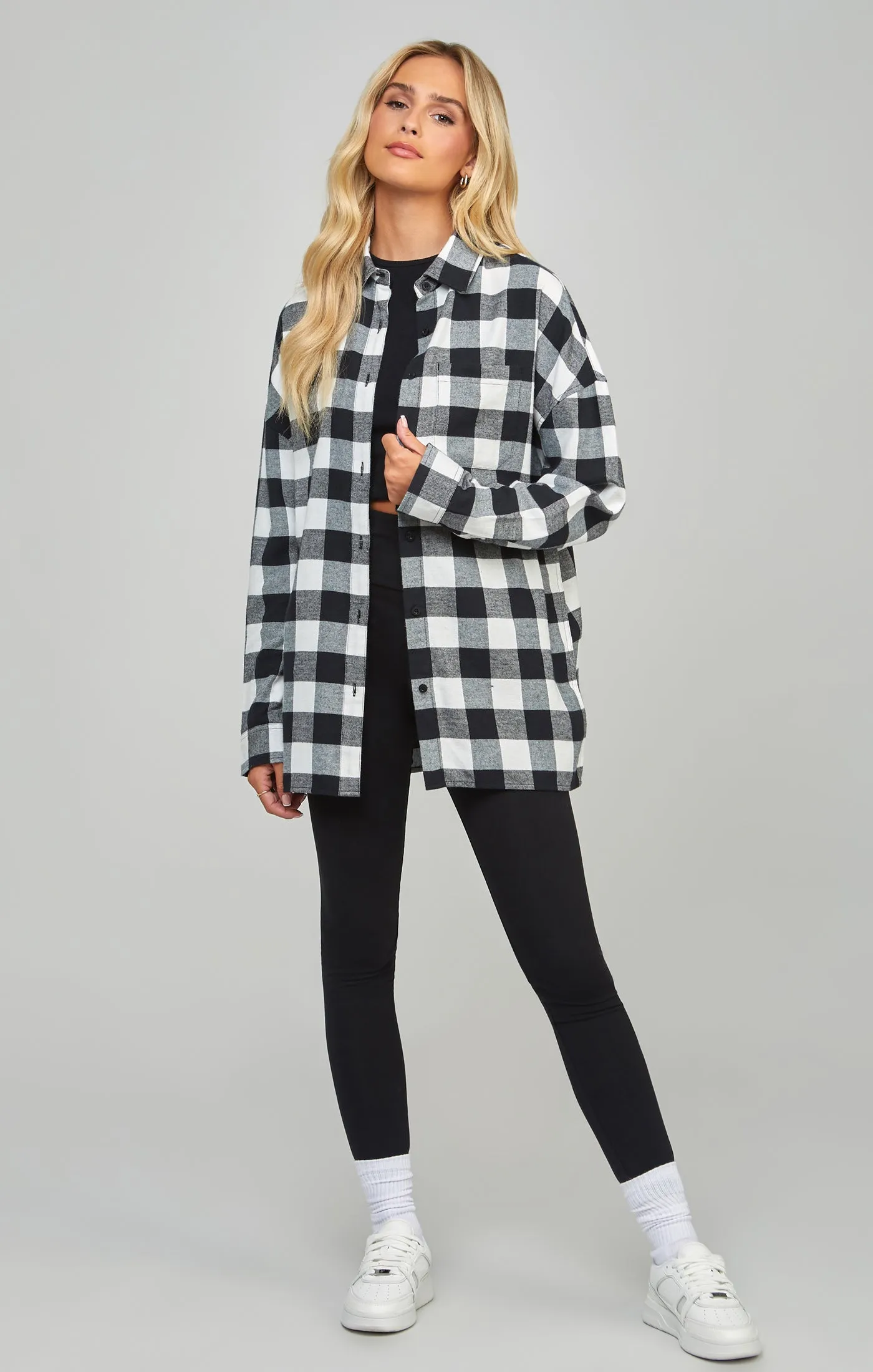Black Check Shirt sold by Siksilk product image thumbnail 3