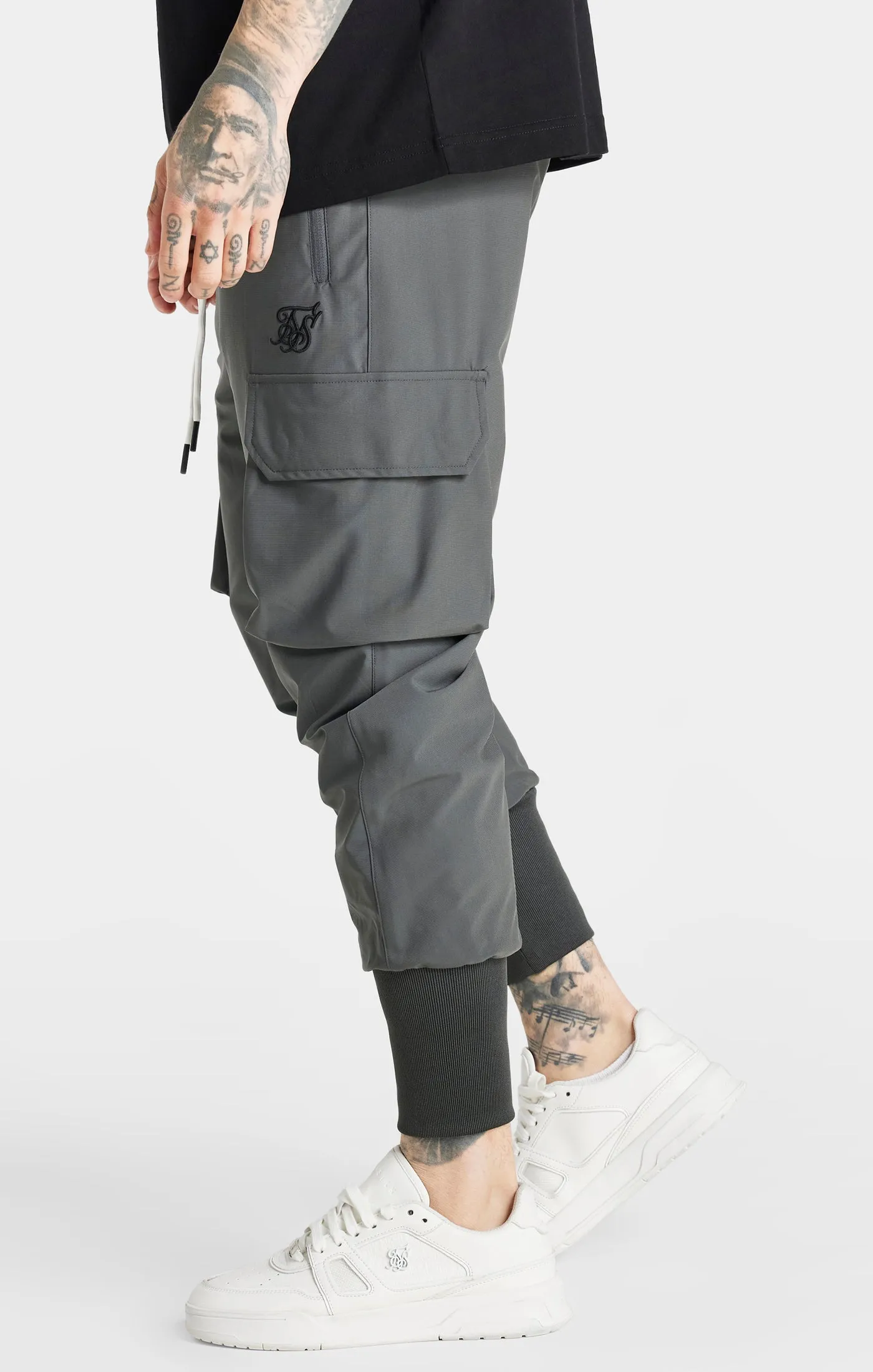 Dark Grey Tech Cargo Pant sold by Siksilk product image thumbnail 2