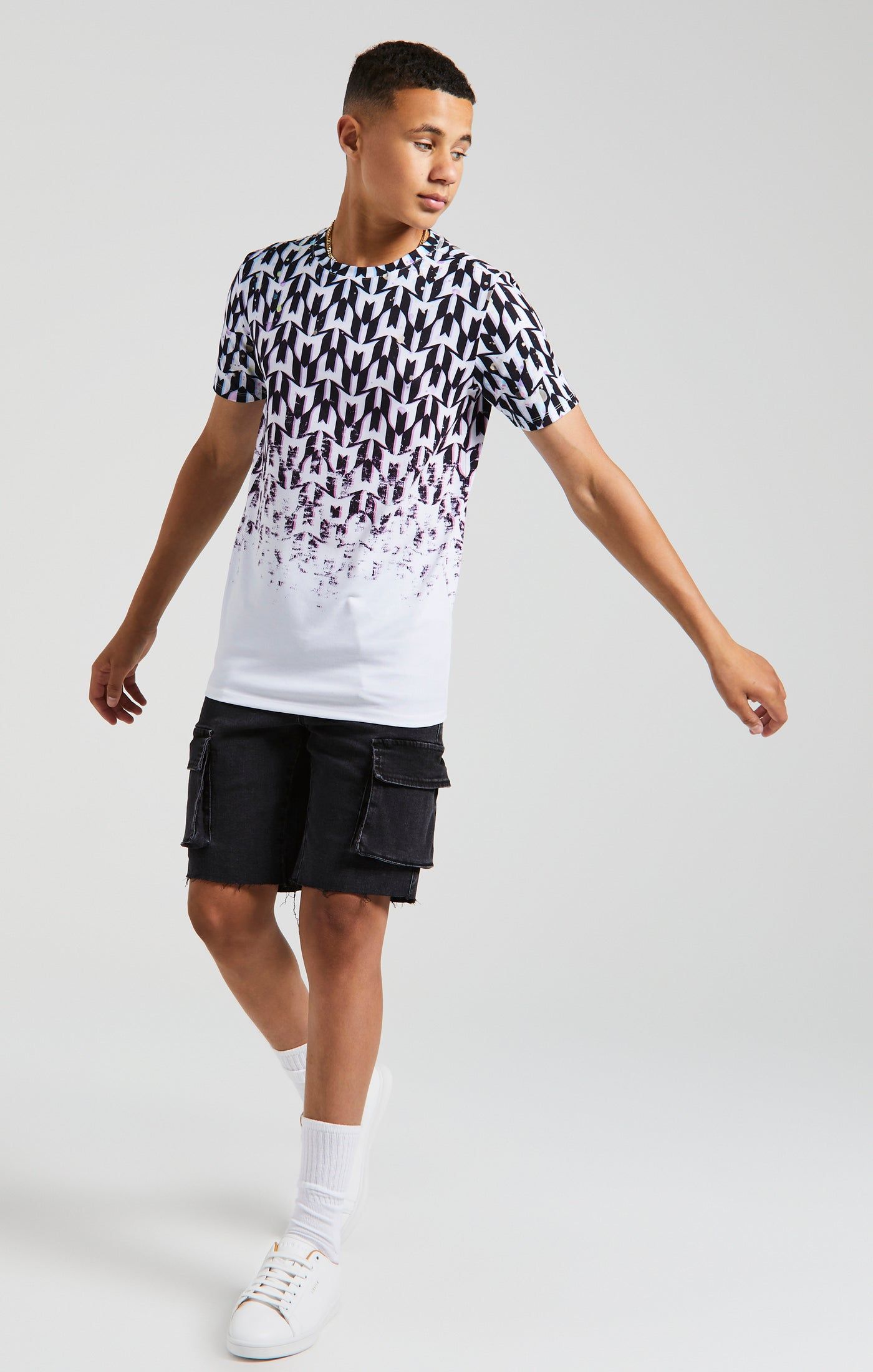 Boys Messi x SikSilk Black Logo T-Shirt sold by Siksilk product image thumbnail 4