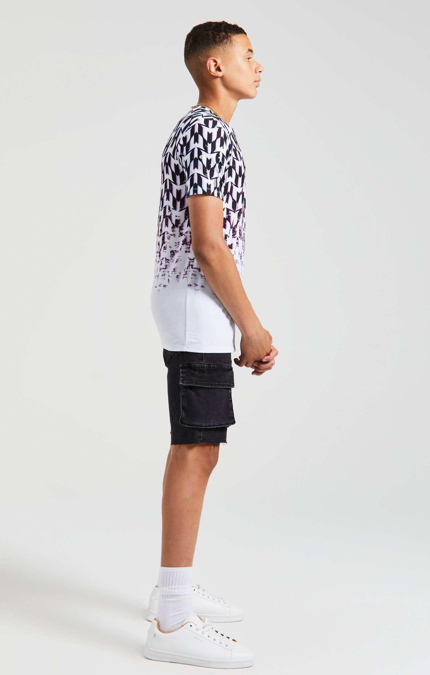 Boys Messi x SikSilk Black Logo T-Shirt sold by Siksilk product image thumbnail 6