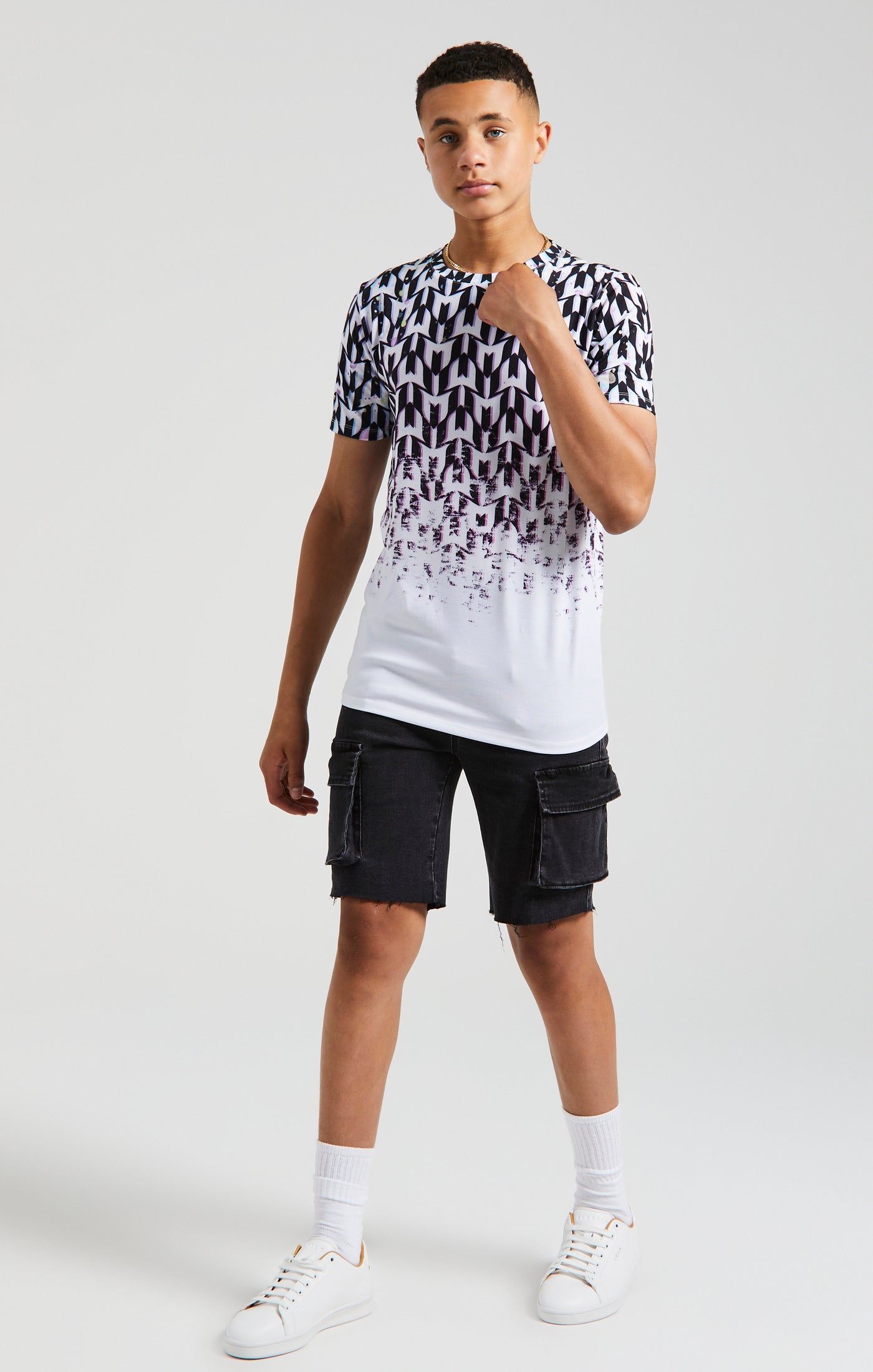 Boys Messi x SikSilk Black Logo T-Shirt sold by Siksilk product image thumbnail 5