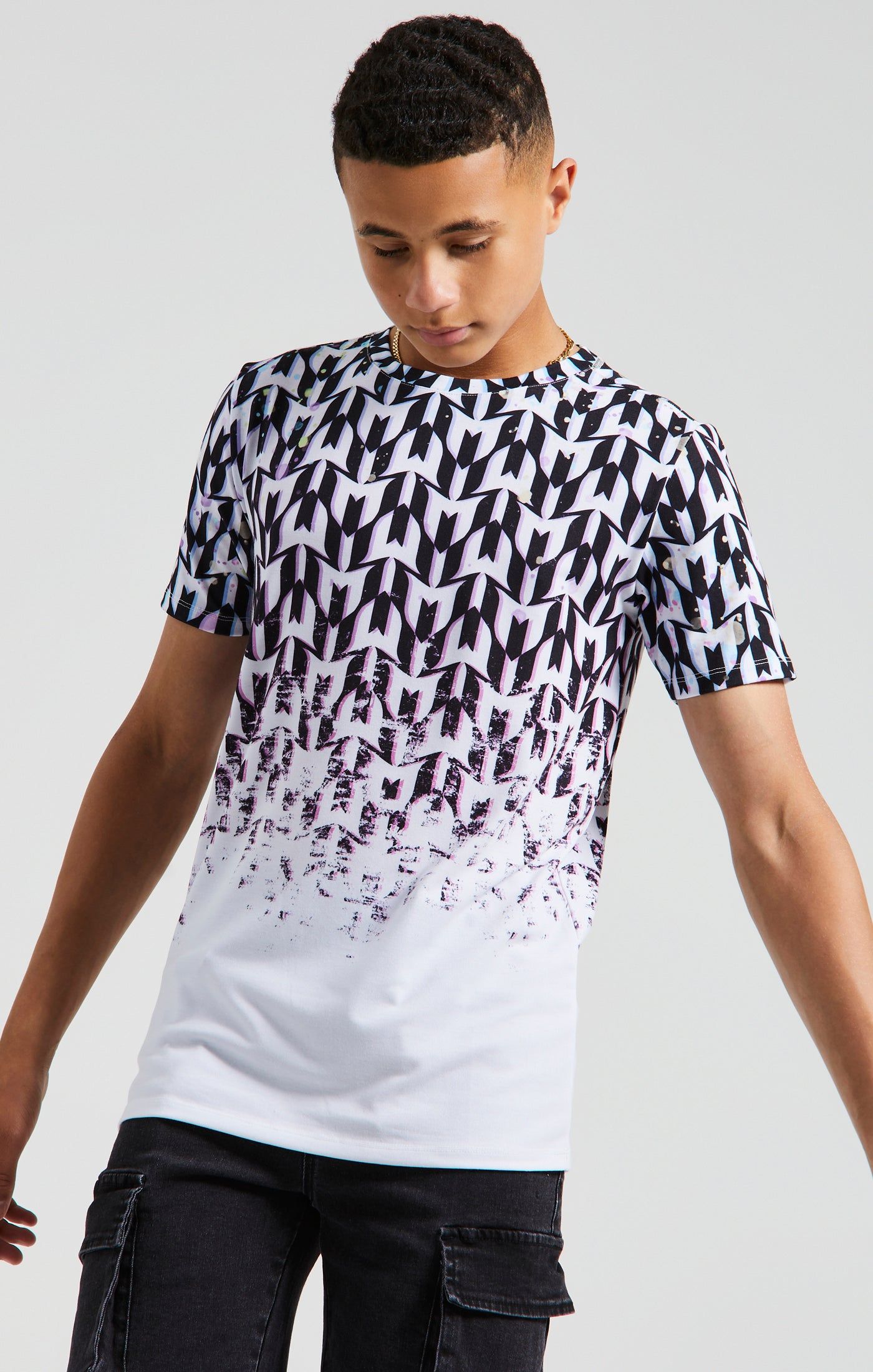 Boys Messi x SikSilk Black Logo T-Shirt sold by Siksilk product image thumbnail 2