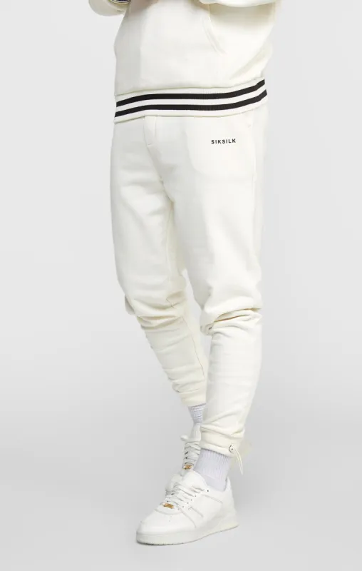 Ecru Jogger W Stripe Waistband sold by Siksilk
