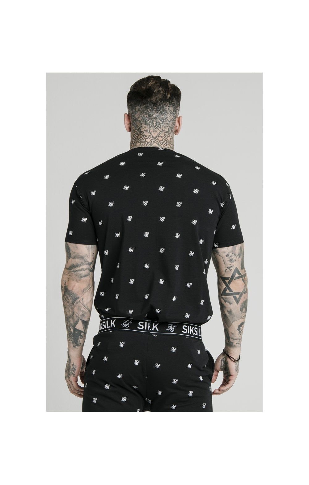 SikSilk Logo Lounge Tee – Black & Grey Marl 2 Pack - 1 Black tee & 1 Grey Marl Tee sold by Siksilk product image thumbnail 8
