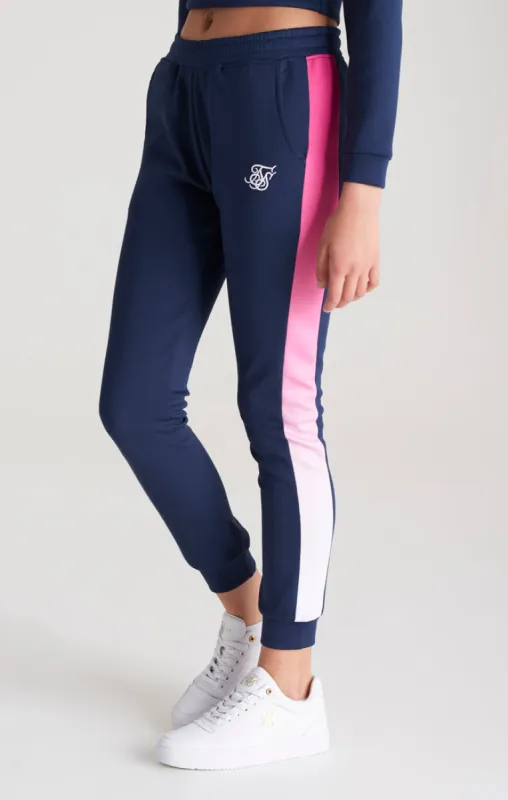Girls Navy Fade Track Pant sold by Siksilk