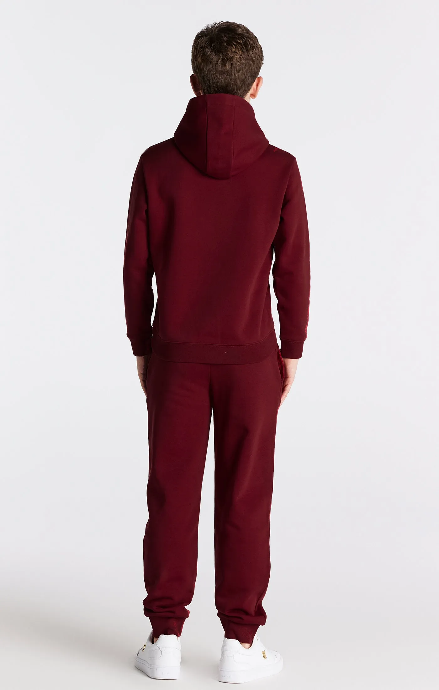 Boys Burgundy Essentials Cuffed Jogger sold by Siksilk product image thumbnail 5