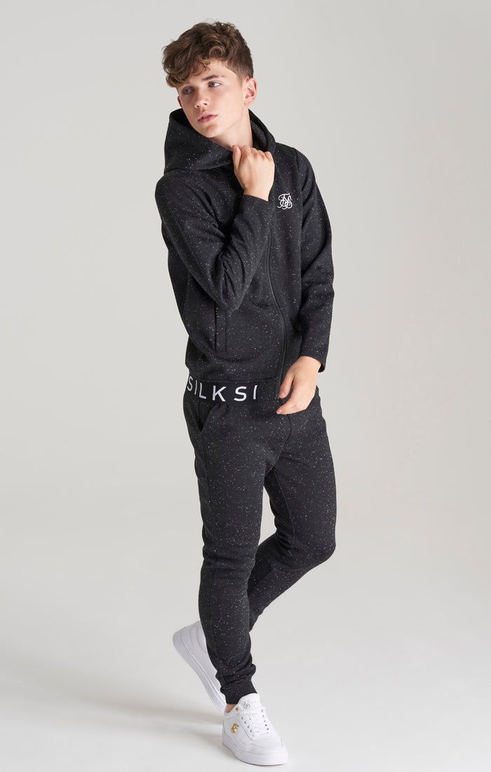 Boys Black Neps Zip Thru Hoodie sold by Siksilk product image thumbnail 5