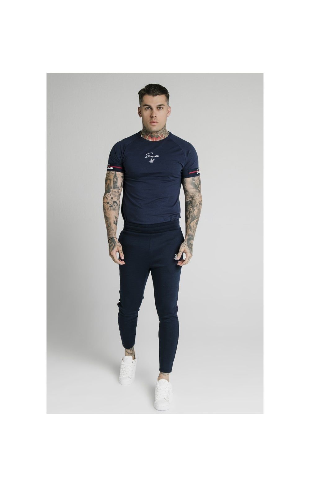SikSilk Exposed Tape Jogger - Navy sold by Siksilk product image thumbnail 2