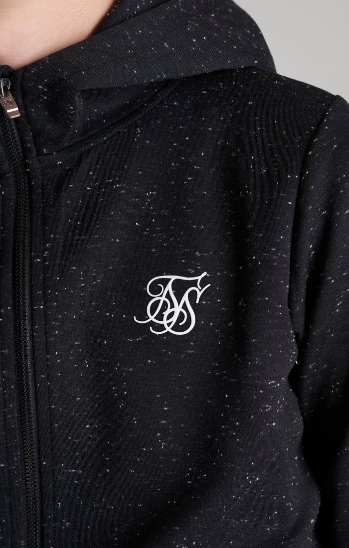 Boys Black Neps Zip Thru Hoodie sold by Siksilk product image thumbnail 3