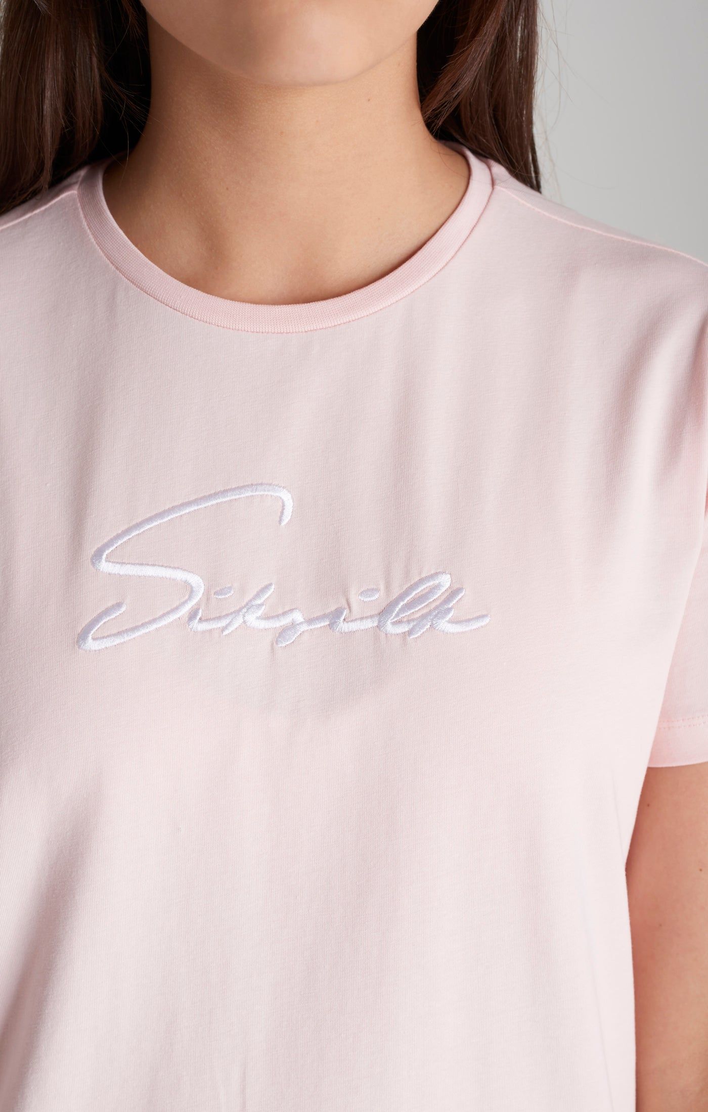Girls Pink Signature T-Shirt Dress sold by Siksilk product image thumbnail 4