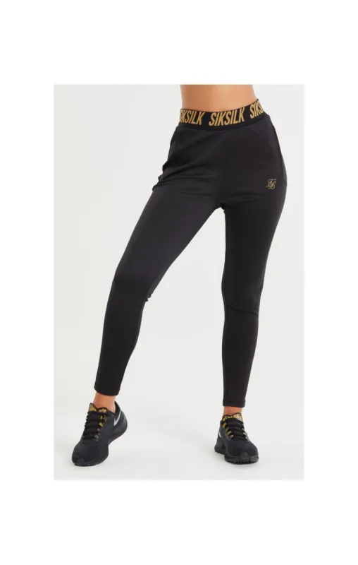 SikSilk Gym Track Pants - Black sold by Siksilk
