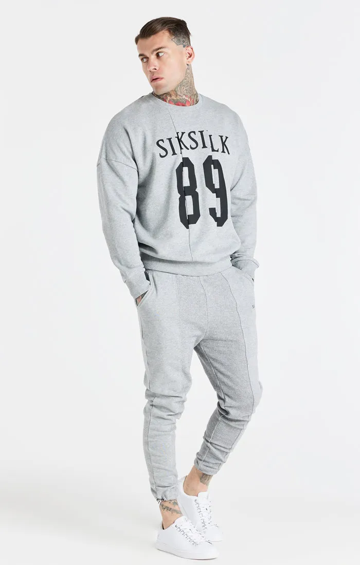 Grey Marl Logo Crew Sweatshirt sold by Siksilk product image thumbnail 4