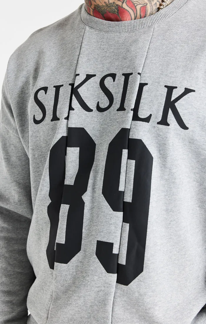 Grey Marl Logo Crew Sweatshirt sold by Siksilk product image thumbnail 2