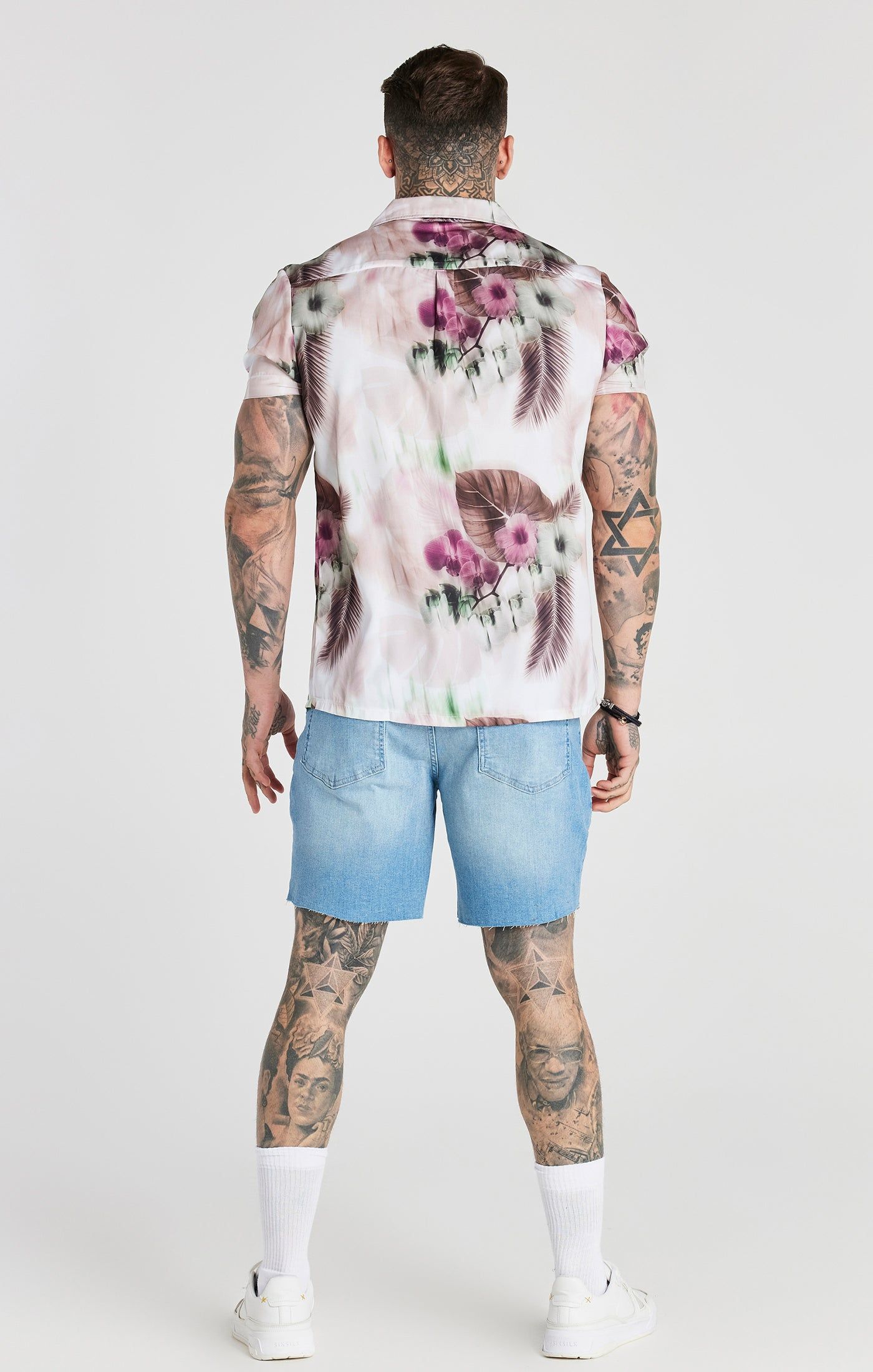 Pink Floral Blur Resort Shirt sold by Siksilk product image thumbnail 5
