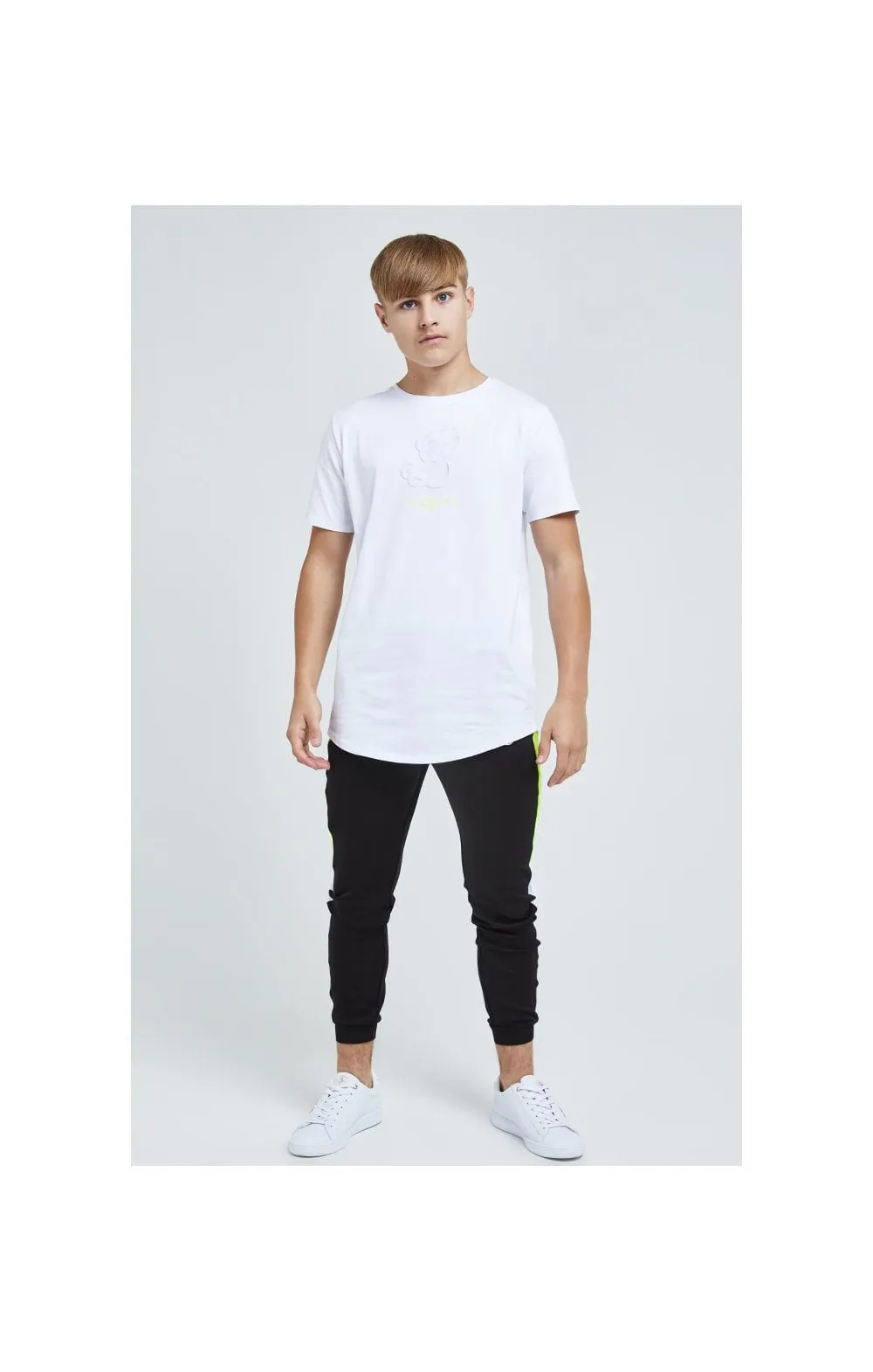 Illusive London Fade Panel Jogger - Black,White & Neon Yellow sold by Siksilk product image thumbnail 5