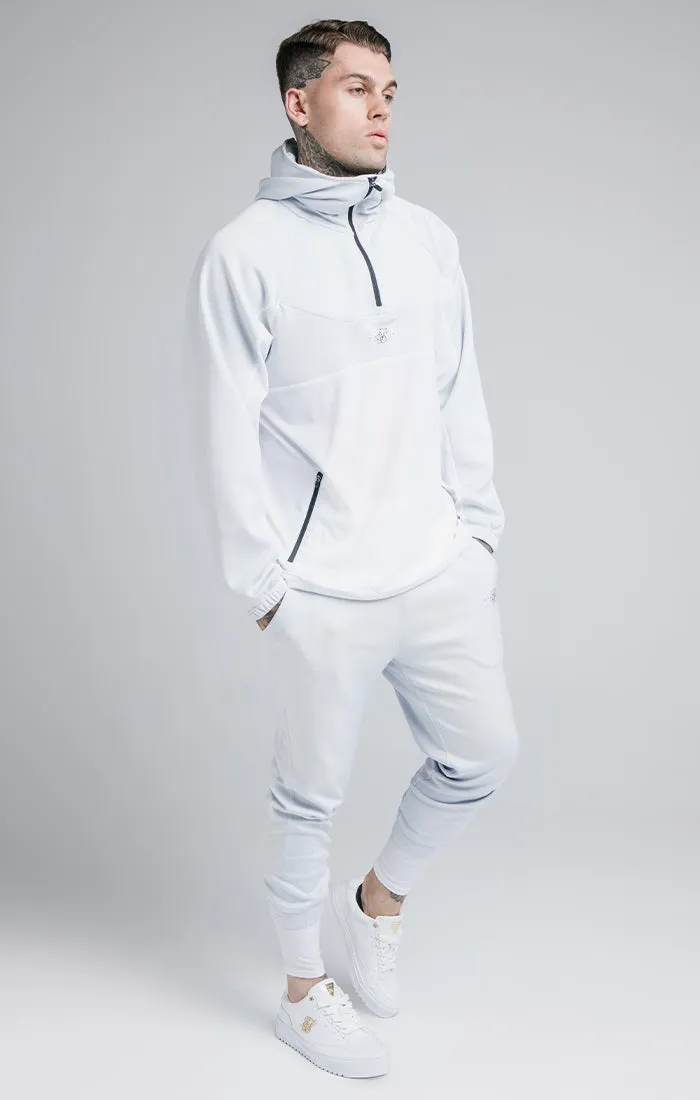 SikSilk Tranquil Quarter Zip Vent Hoodie - Light Blue & White sold by Siksilk product image thumbnail 2