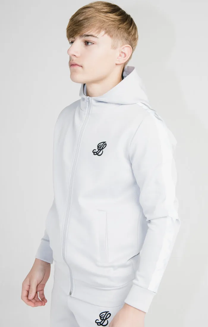 Illusive London Zip Through Reflect Hoodie - Grey sold by Siksilk