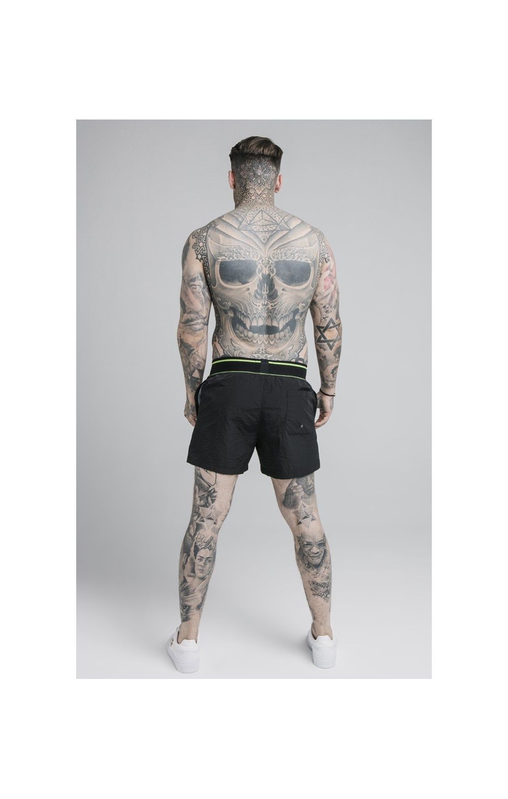 SikSilk Adapt Crushed Nylon Swim Shorts - Black sold by Siksilk product image thumbnail 4