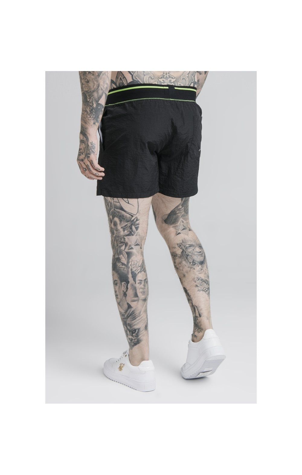 SikSilk Adapt Crushed Nylon Swim Shorts - Black sold by Siksilk product image thumbnail 2