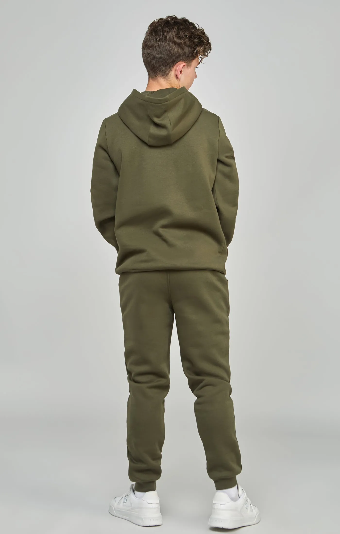 Boys Khaki Essentials Hoodie sold by Siksilk product image thumbnail 5