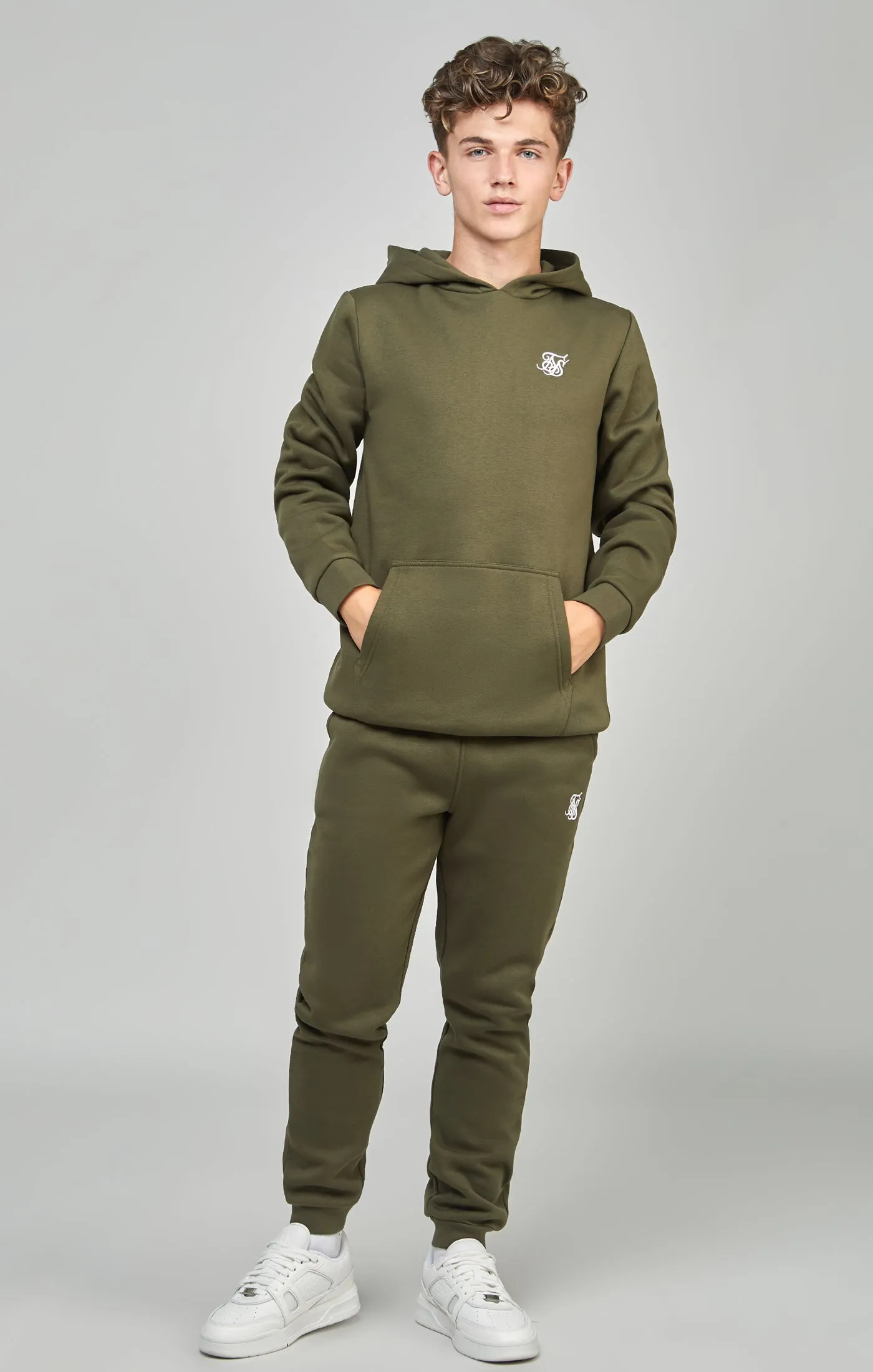 Boys Khaki Essentials Hoodie sold by Siksilk product image thumbnail 2