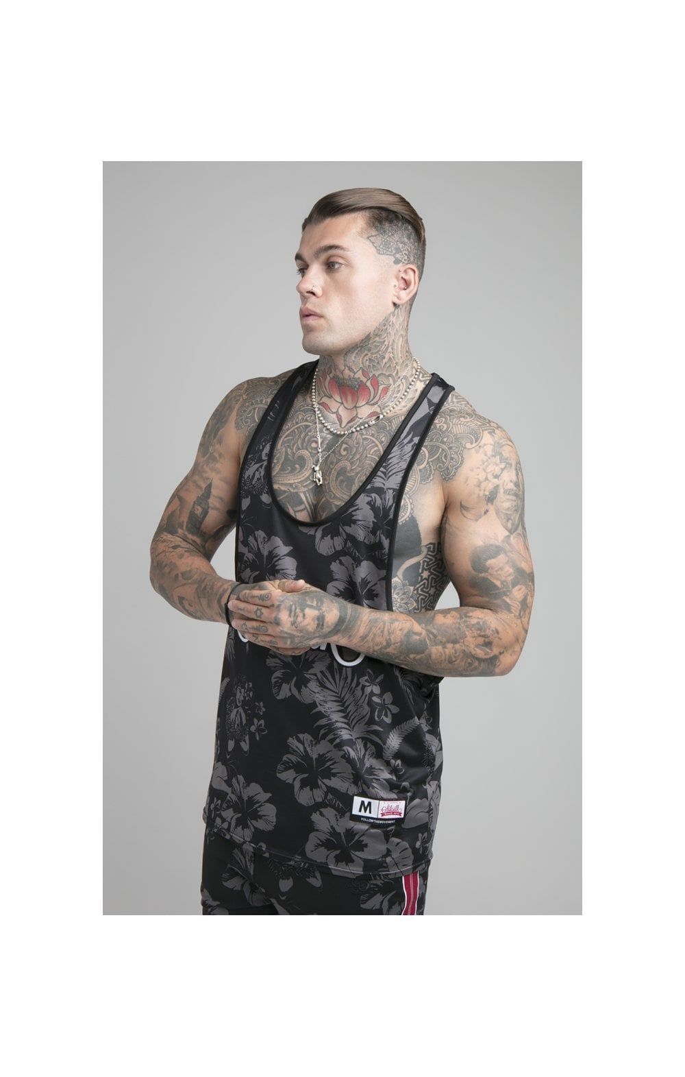 Black Retro Racer Vest sold by Siksilk product image thumbnail 3