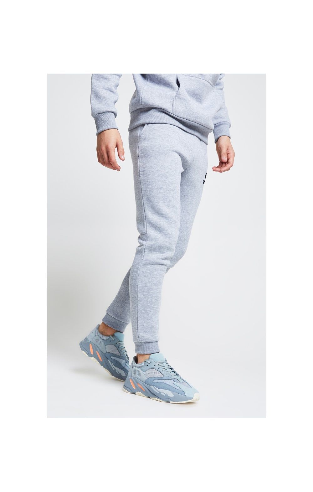 Boys Illusive Grey Marl Essentials Jogger sold by Siksilk