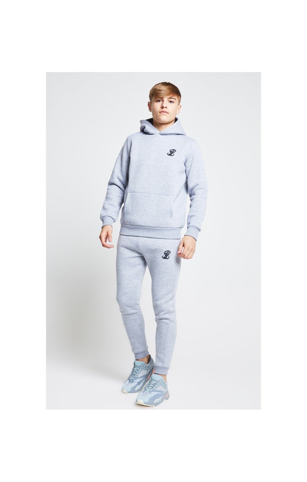 Boys Illusive Grey Marl Essentials Jogger sold by Siksilk product image thumbnail 5