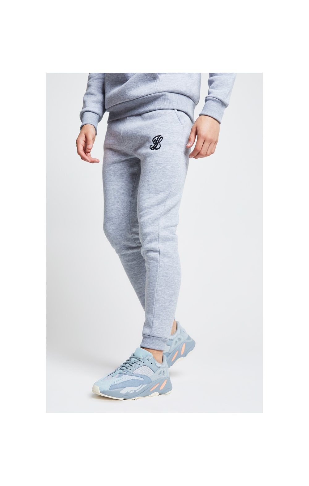 Boys Illusive Grey Marl Essentials Jogger sold by Siksilk product image thumbnail 2