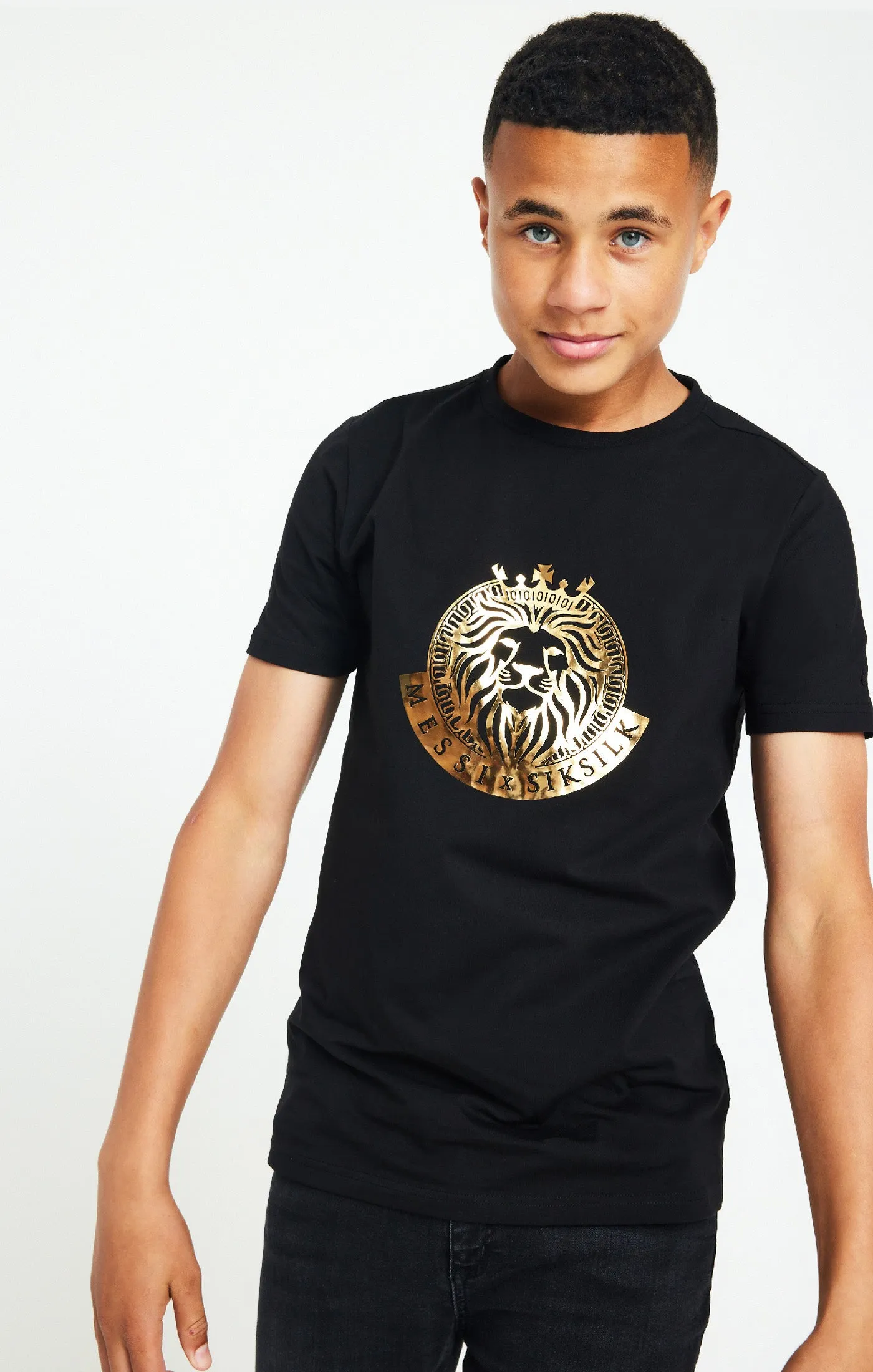 Boys Messi x SikSilk Black Graphic T-Shirt sold by Siksilk product image thumbnail 2
