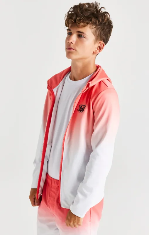 SikSilk High Fade Agility Zip Through Hoodie - Orange sold by Siksilk