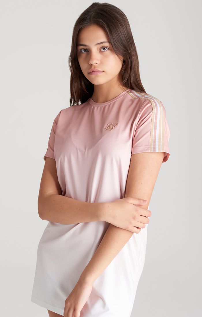 Girls Pink Fade T-Shirt Dress sold by Siksilk product image thumbnail 2