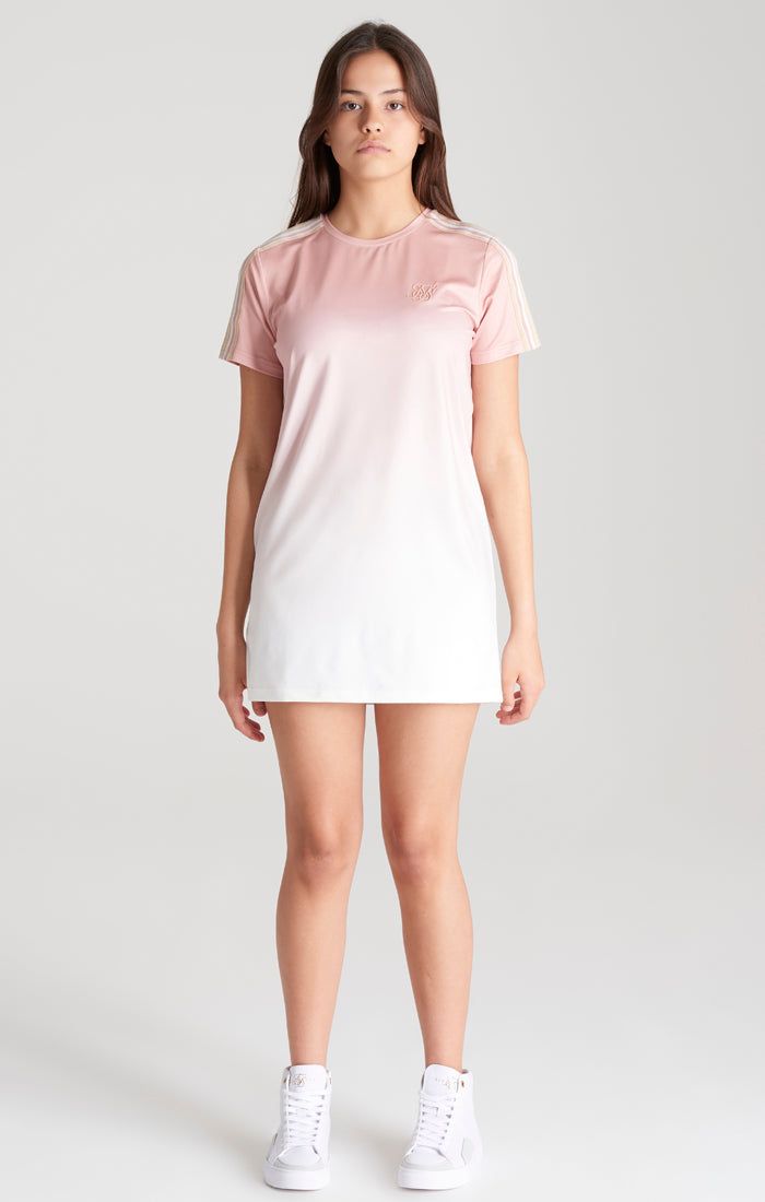 Girls Pink Fade T-Shirt Dress sold by Siksilk