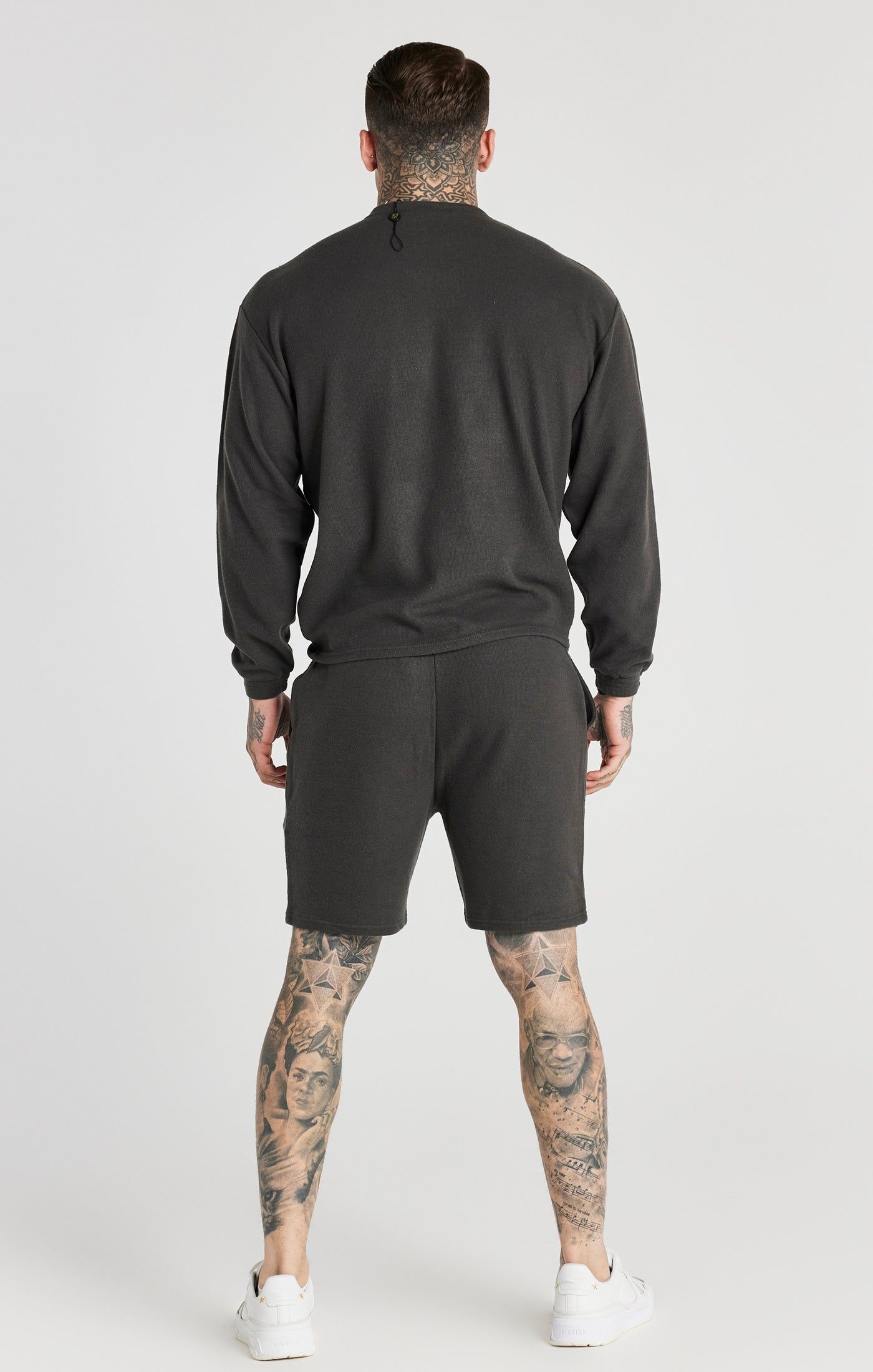 Grey Rib Relaxed Short sold by Siksilk product image thumbnail 4