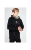 Illusive London Hybrid Overhead Hoodie - Black & Grey sold by Siksilk